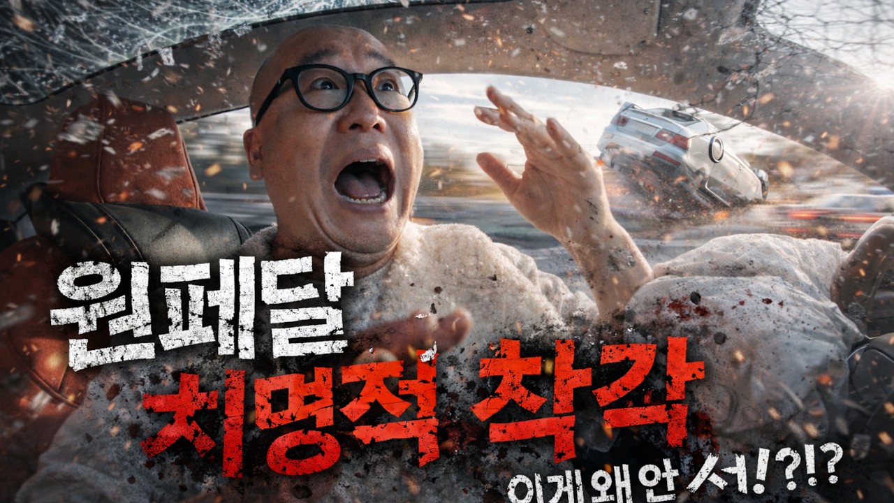 테슬라 모델Y주니퍼 원페달 드라이빙 결국 사고 났습니다.