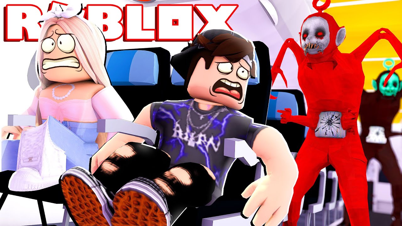 TEMOS QUE FUGIR DO AVIÃO MAL ASSOMBRADO! 👻 - Roblox