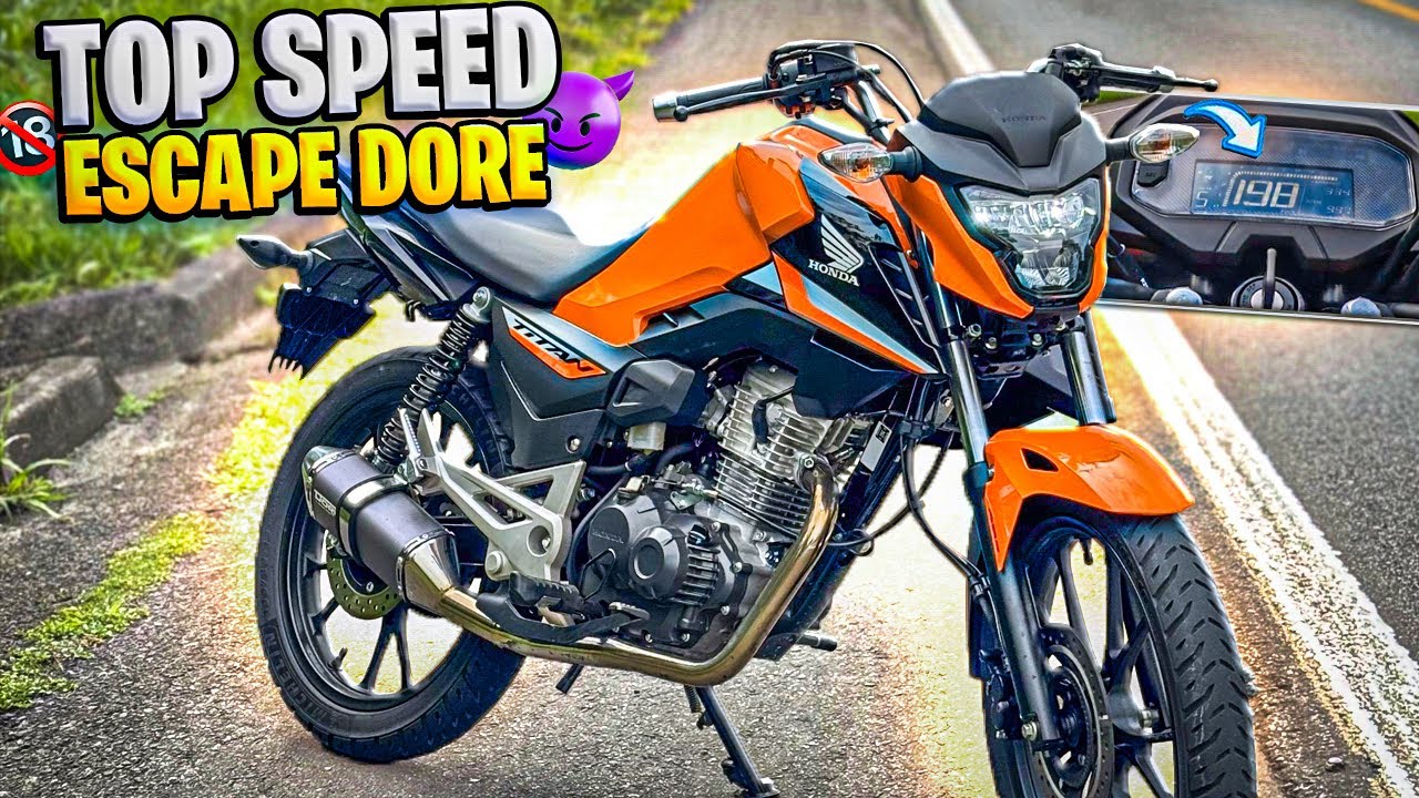TOP SPEED TITAN 160 2025 COM MÓDULO ATHLON M250 X, MAPA JET MOTOS E ESCAPE DORE 😈🔥 - MUITO FORTE