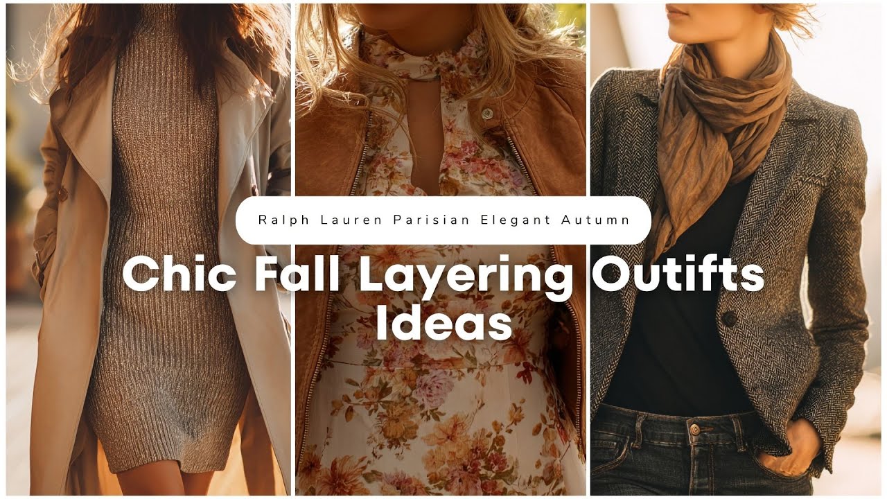 🍂 Chic Fall Layering Ideas | Ralph Lauren Parisian Elegant Autumn Outfits