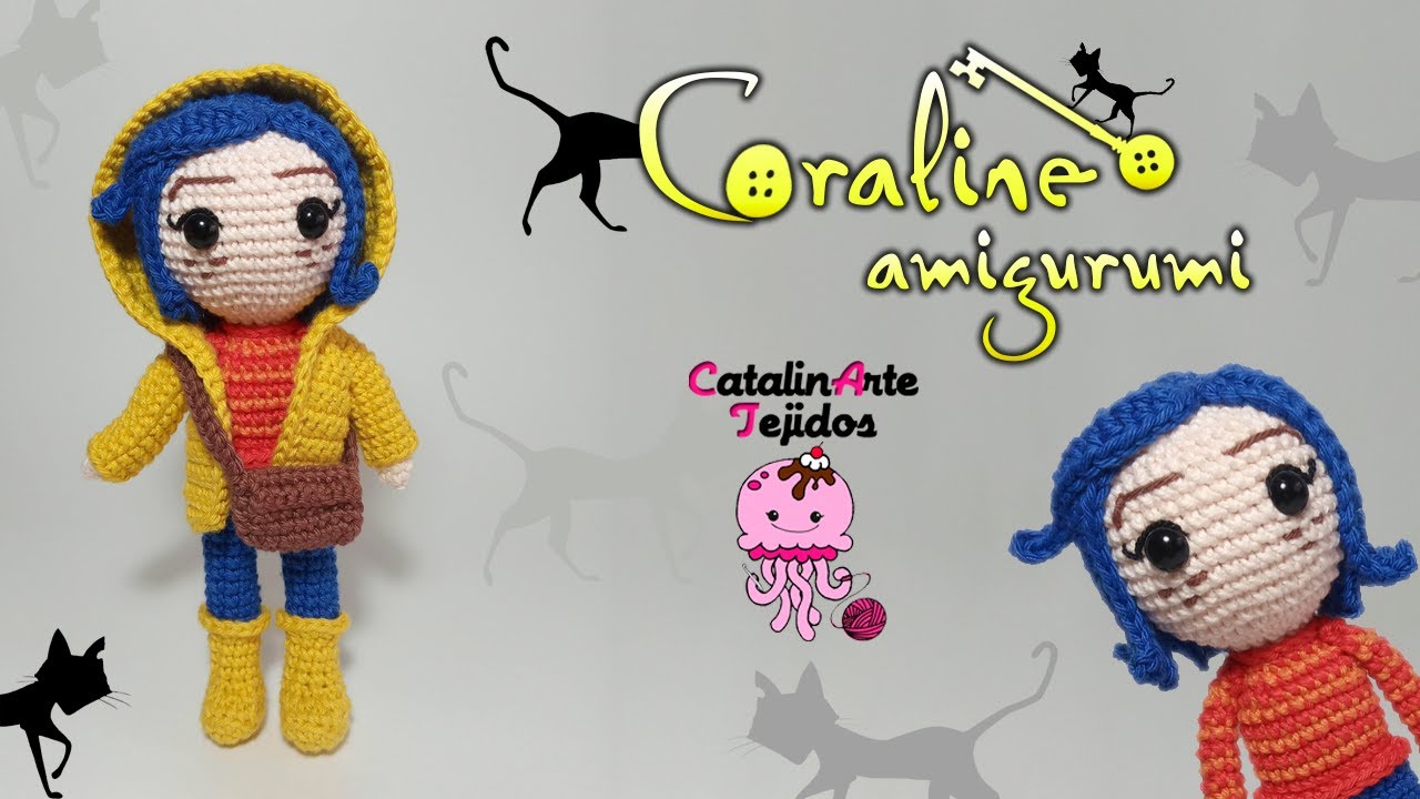Coraline Amigurumi AVANZADO | CatalinArte Tejidos