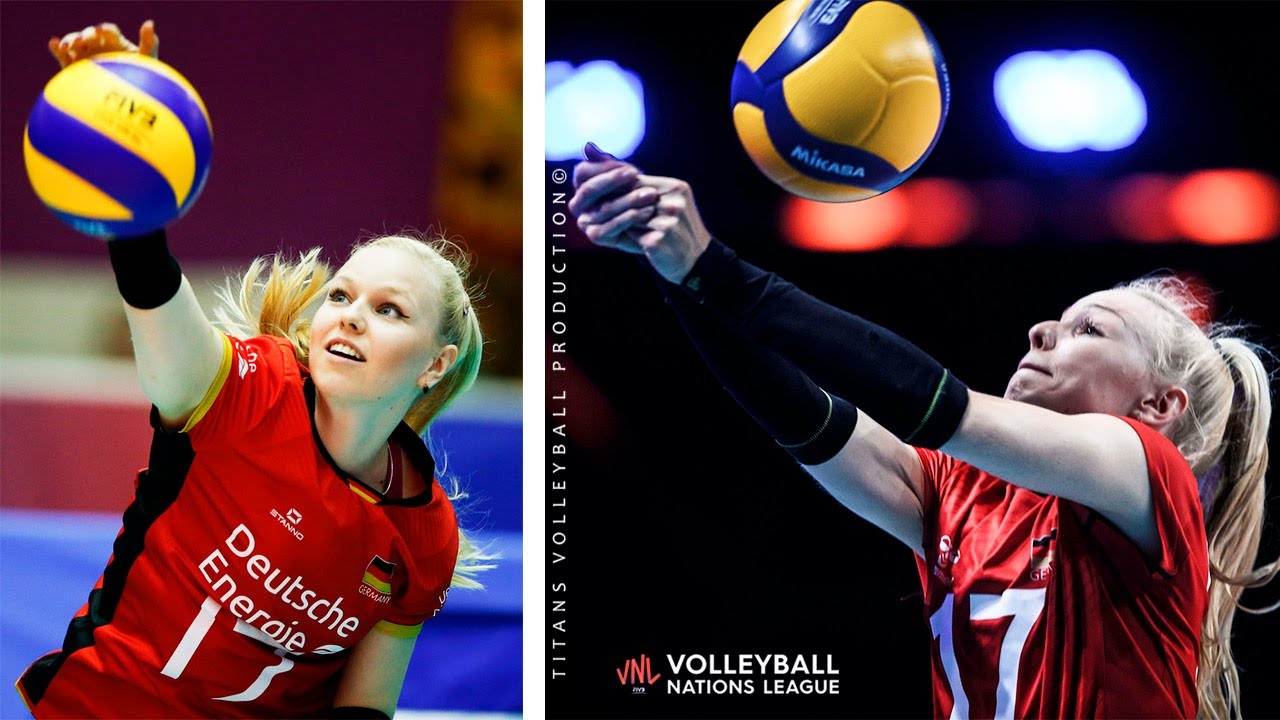 Anna Pogany - Amazing Volleyball Libero from Germany | Women's VNL 2021