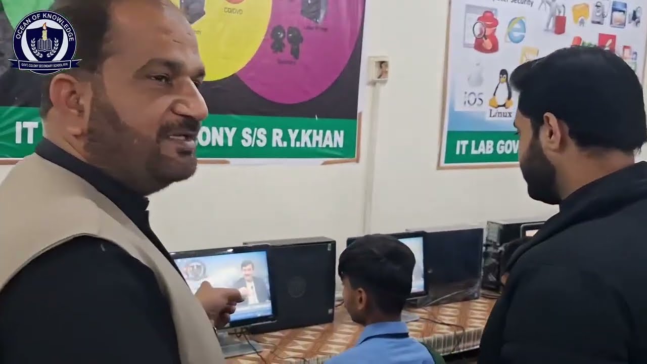 Main sb visit & inauguration of new computers