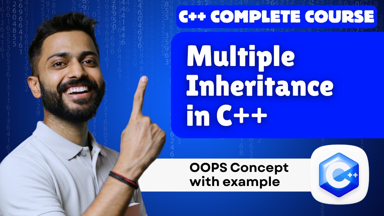 Lec-52: Multiple Inheritance with Examples | OOPS concepts