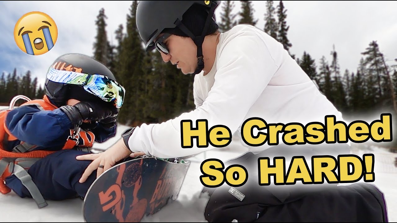 Toddler Takes His First Snowboard SLAM - (Season 5, Day 113)