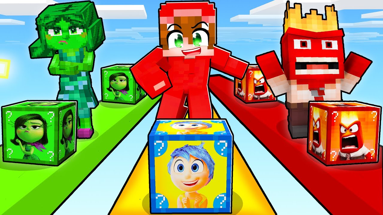 Desaf&iacute;o de Lucky Blocks de INTENSAMENTE 2 en Minecraft!