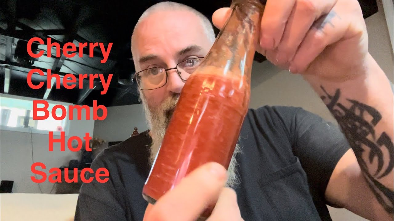 Cherry Cherry Bomb Hot Sauce | Michigan Cherry Hot Sauce | Cherry Bomb Pepper Hot Sauce | Fermented