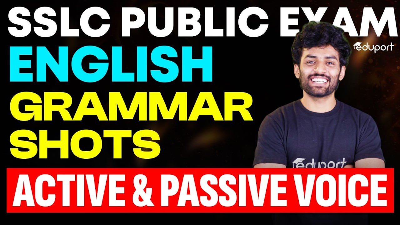 Active and Passive voice | English Grammar | SSLC English | Eduport