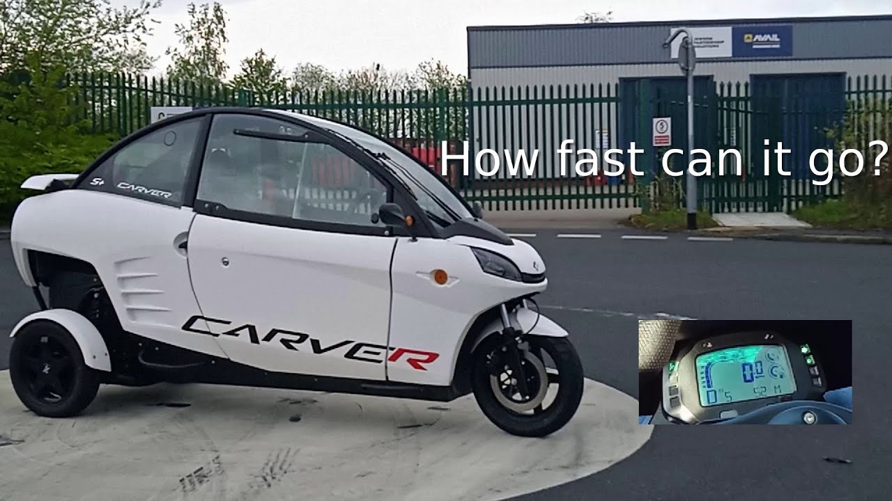 Driving the Carver S+ Electric Car at Top Speed