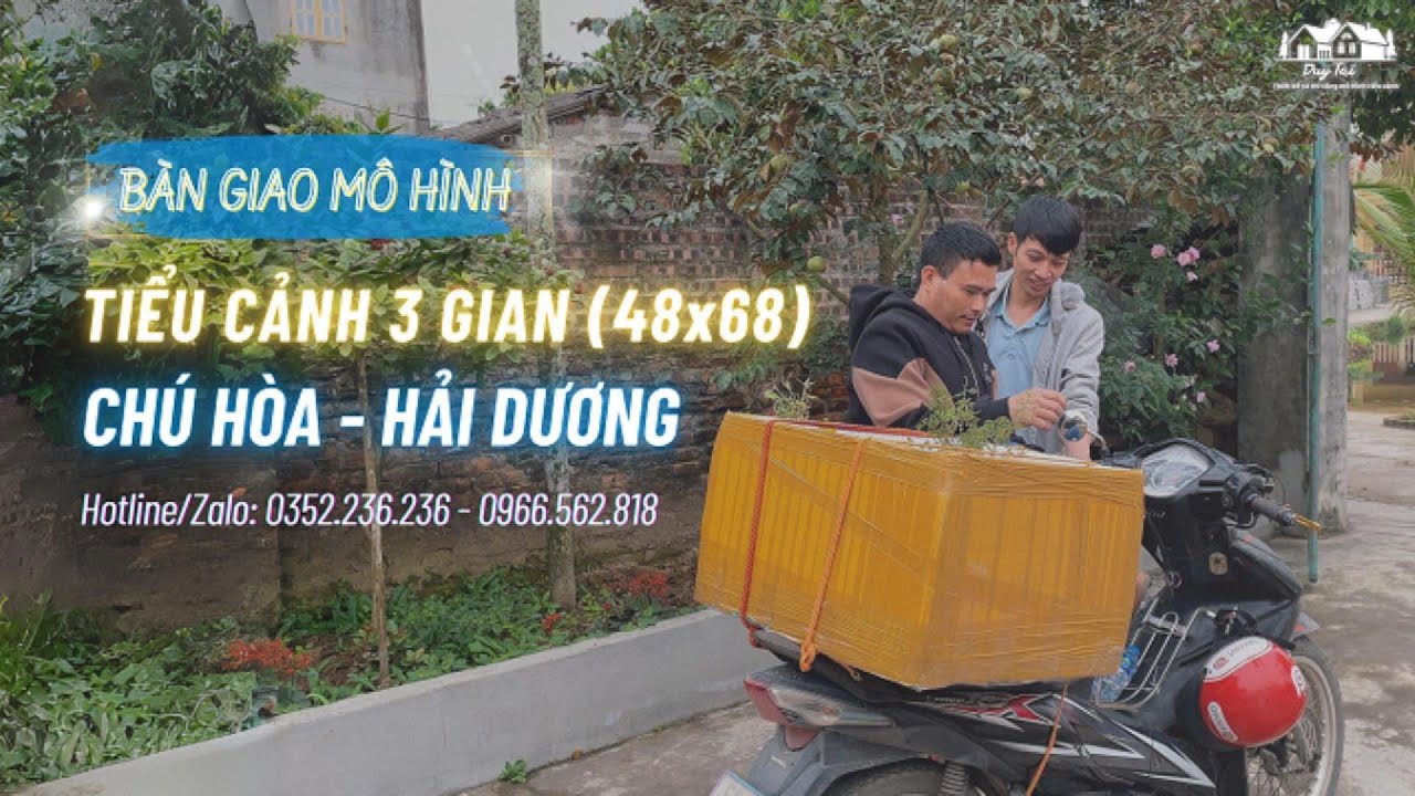 Bàn giao mô hình tiểu cảnh sân vườn 3 gian | Chú Hòa - Hải Dương | Duy Tài Mô Hình