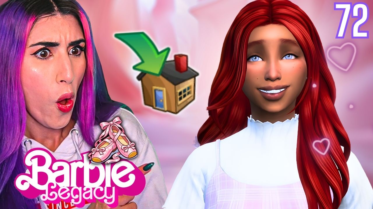 💗Elle déménage en internat pour son rêve 🩰| BARBIE LEGACY CHALLENGE [LIVE REPLAY EP.72] - SIMS 4