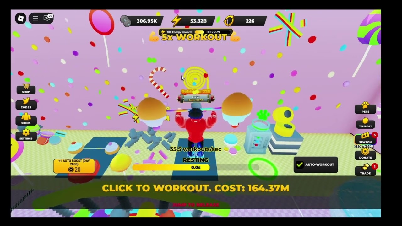 Getting 500K Strength In Strongman Simulator (ROBLOX)
