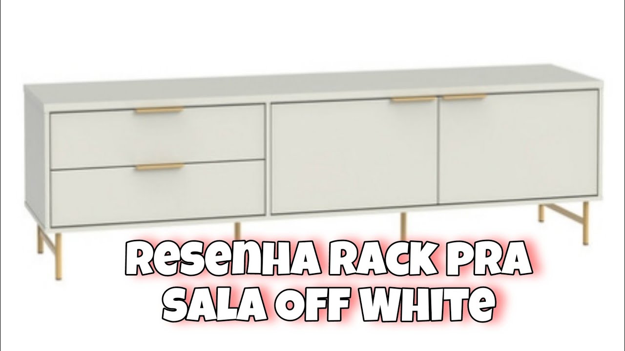 RESENHA RACK YVES OFF WHITE FOSCO E DOURADO