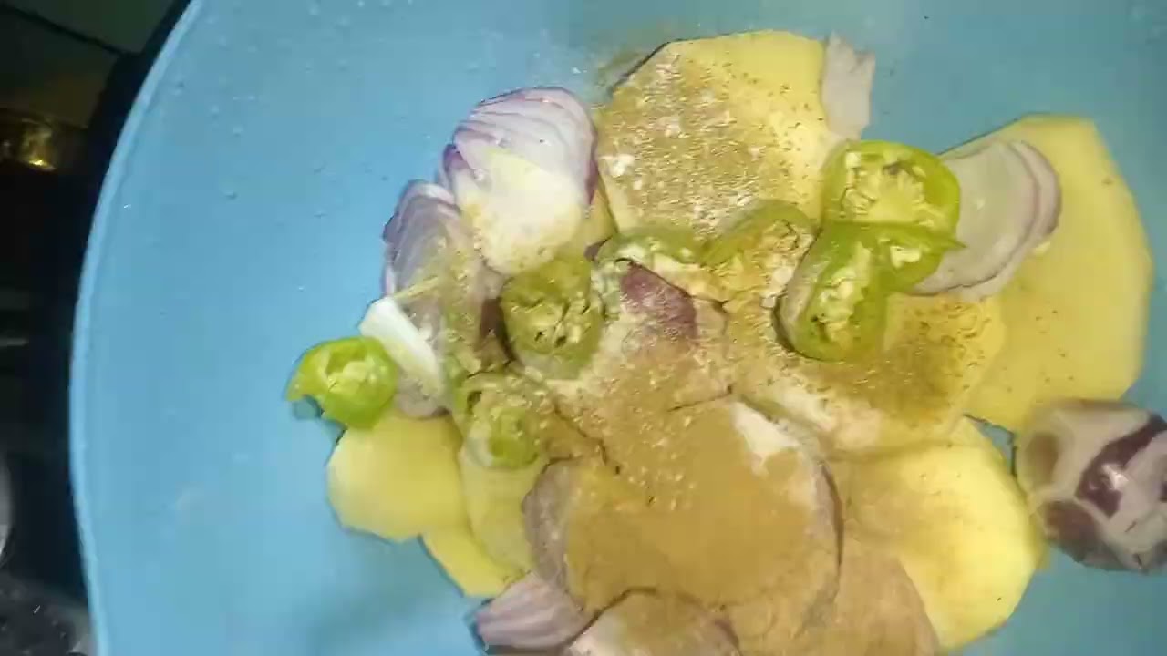 #food بطاطس بالفراخ بالخضار في كيس الحراري اسرع طريقه تعملي بيها وحصري