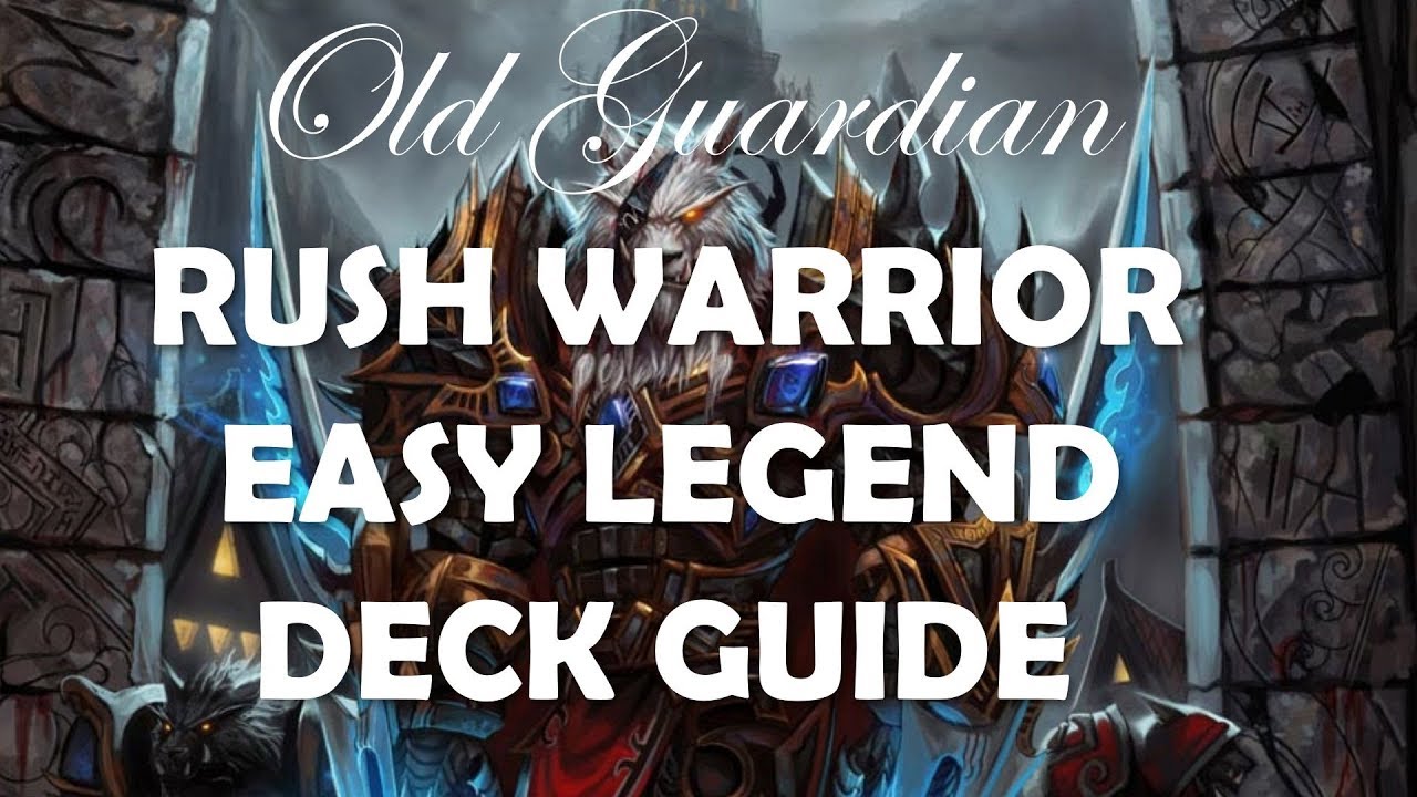 Best Rush Warrior deck to climb to Legend (Hearthstone Rastakhan guide)