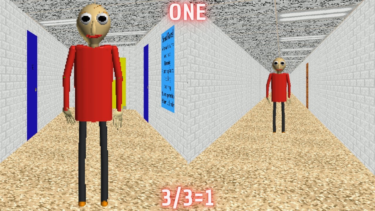 3/3=1, верно? - Один - Модификация Baldi's Basics