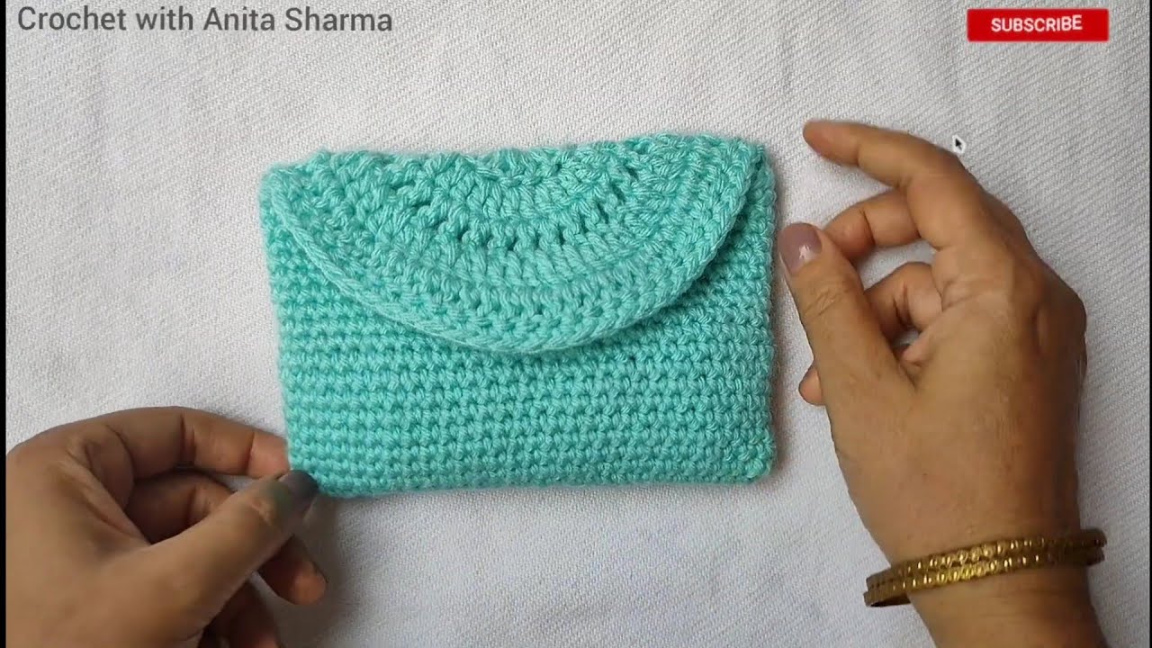 How To Crochet A Clutch Purse Bag wallet handbag | In Hindi l Simple and easy guide for beginners