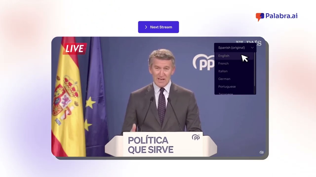Broadcast in ANY Language – Real-Time Speech Translation for Streamers | Palabra.ai Demo