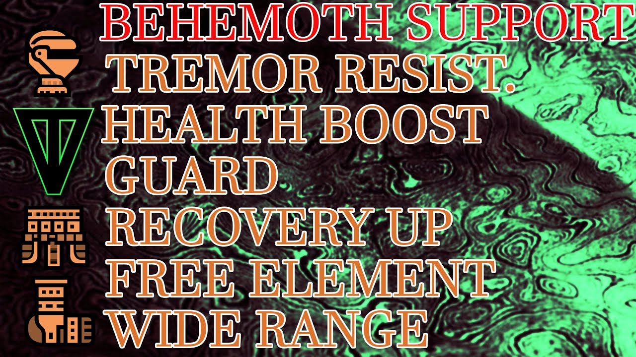 MHW Custom Armor Set:  Behemoth Support SnS