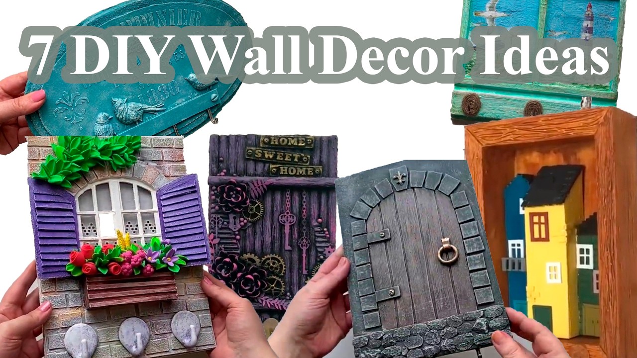 7 DIY Wall Decor Ideas from Cardboard | Key Holders & Creative Home Decor