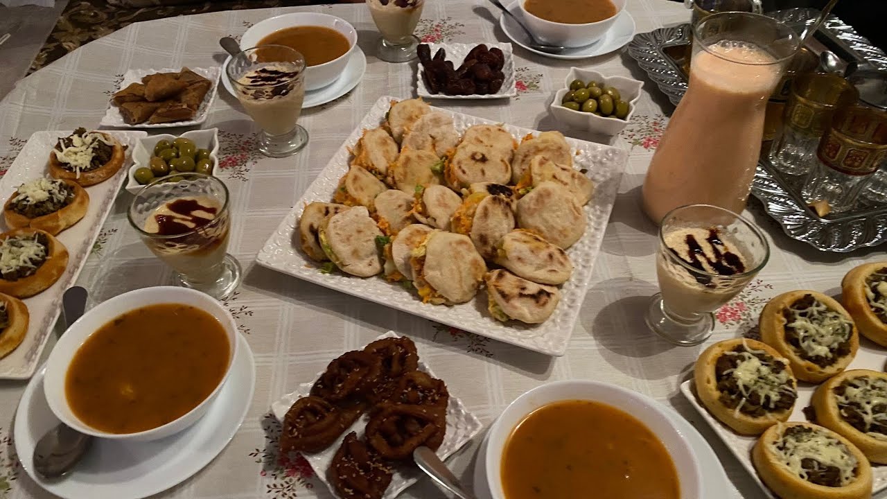 Menú completo día 6 de rámadan/ postre, fataer salados, batido delicioso 😋.