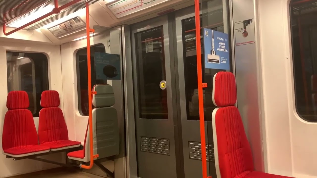 Prague Metro ride | Line C - Siemens M1 | Letňany → Florenc | Czech Republic