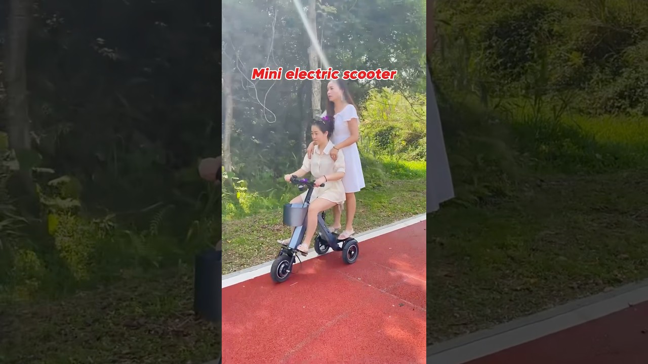 Electric folding tricycle for commuting #scooter #foldingscooter #mobilityscooter