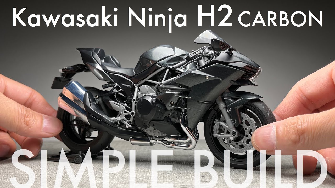 Kawasaki Ninja H2 CARBON 素組み【タミヤ 1/12】プラモデル製作  Scale Model