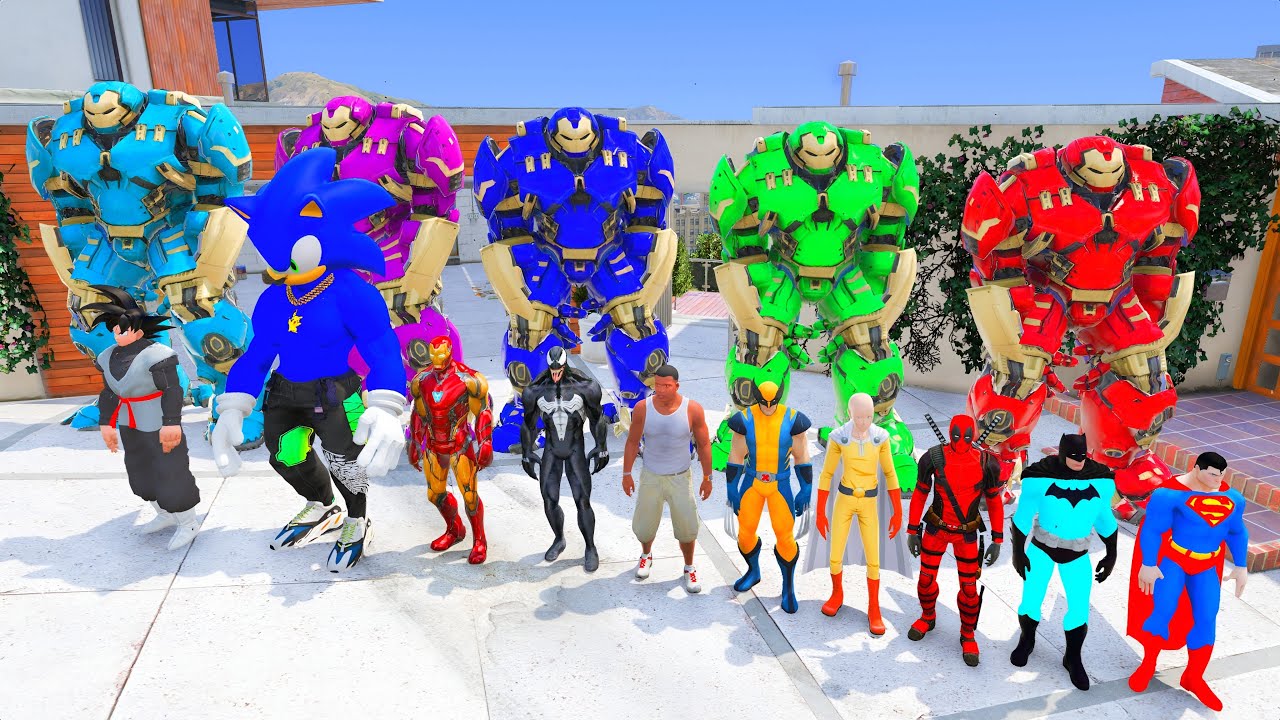 Franklin Play Hide And Seek Challenge With Superheros In Gta 5 | Gta 5 Gameplay