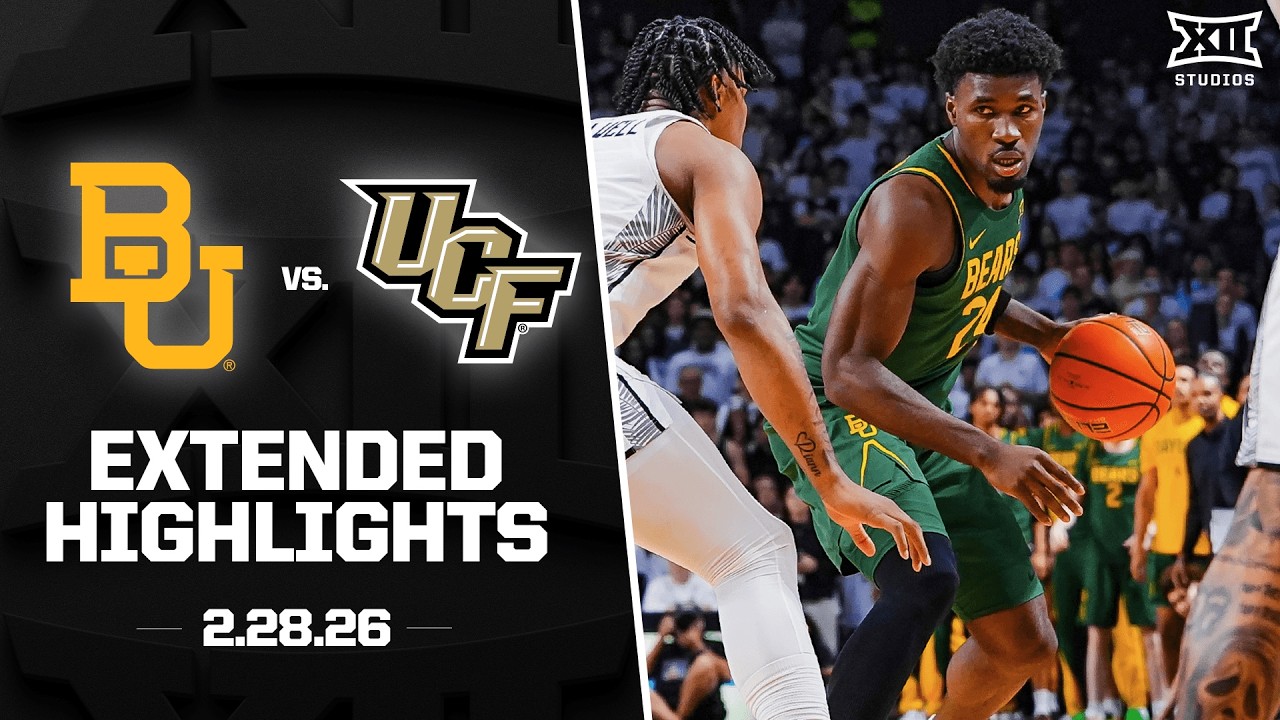 Baylor vs. UCF Extended Highlights | 2025-26 Big 12 Men's Basketball