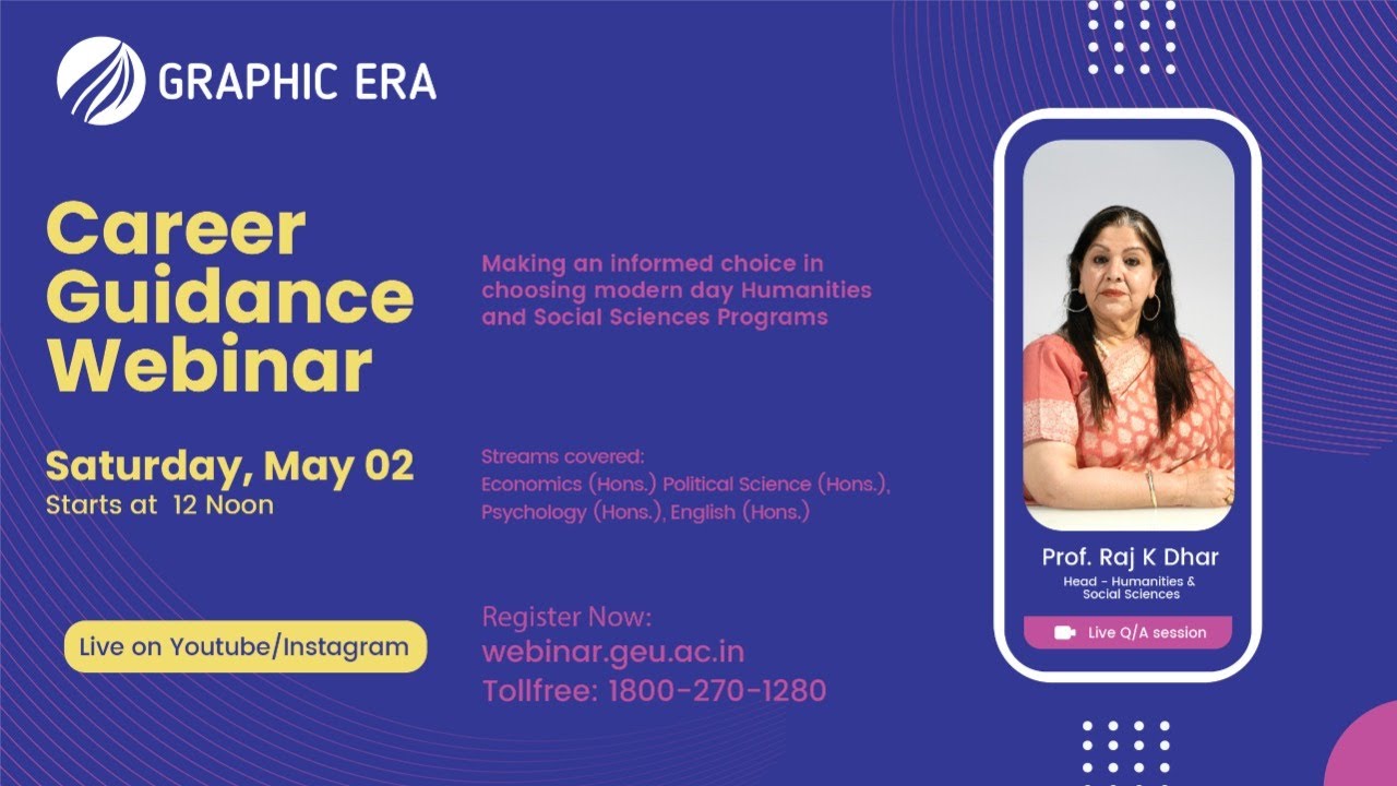 Graphic Era University | Career Guidance Webinar | 2nd May 2020