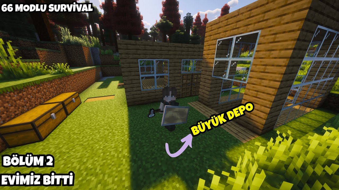 SONUNDA BAŞIMIZI SOKACAK BİR YER YAPTIK! 🏠 | Modlu Survival Minecraft Bölüm 2