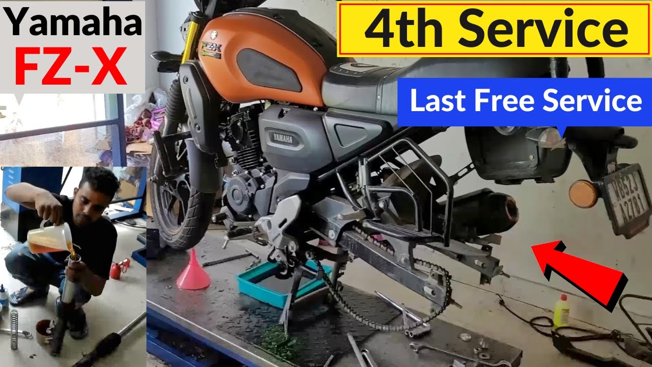 Yamaha FZX 4th Servicing Full video || আমার FZX এর last ফ্রী সার্ভিস করলাম