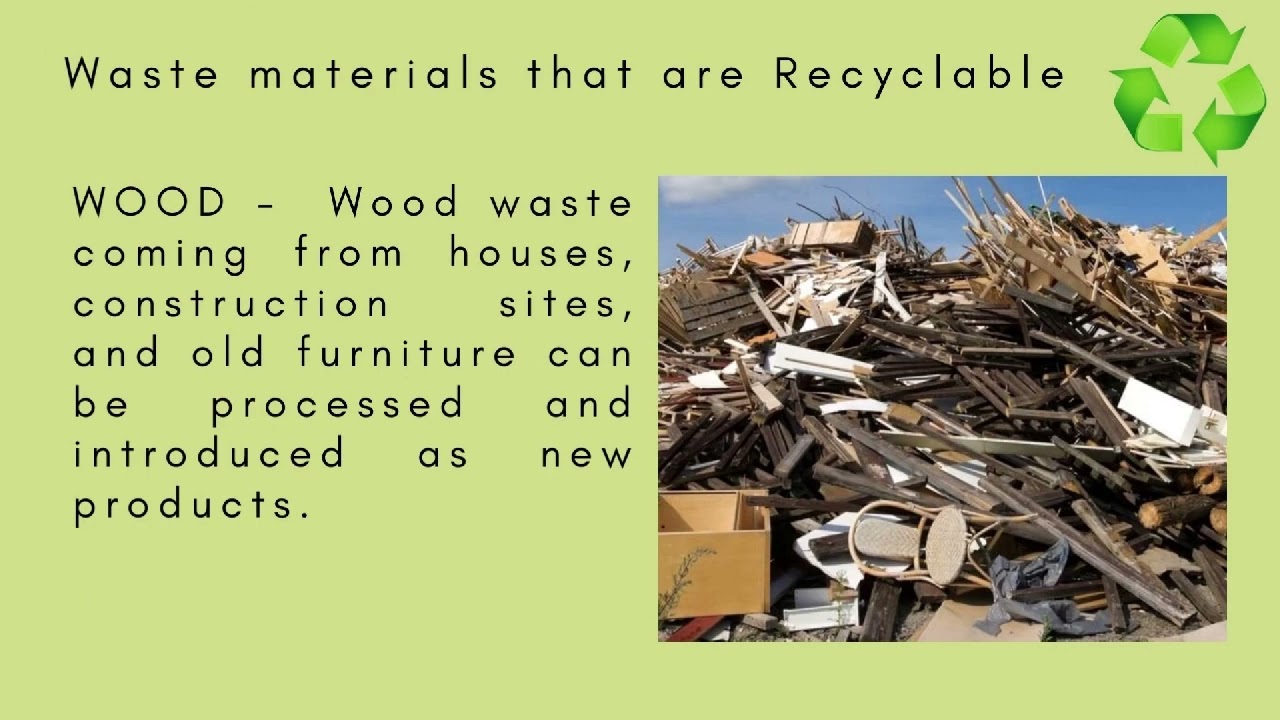 RECYCLABLE PRODUCTS AND WASTE MATERIALS MODULE 12 INDUSTRIAL ARTS 6