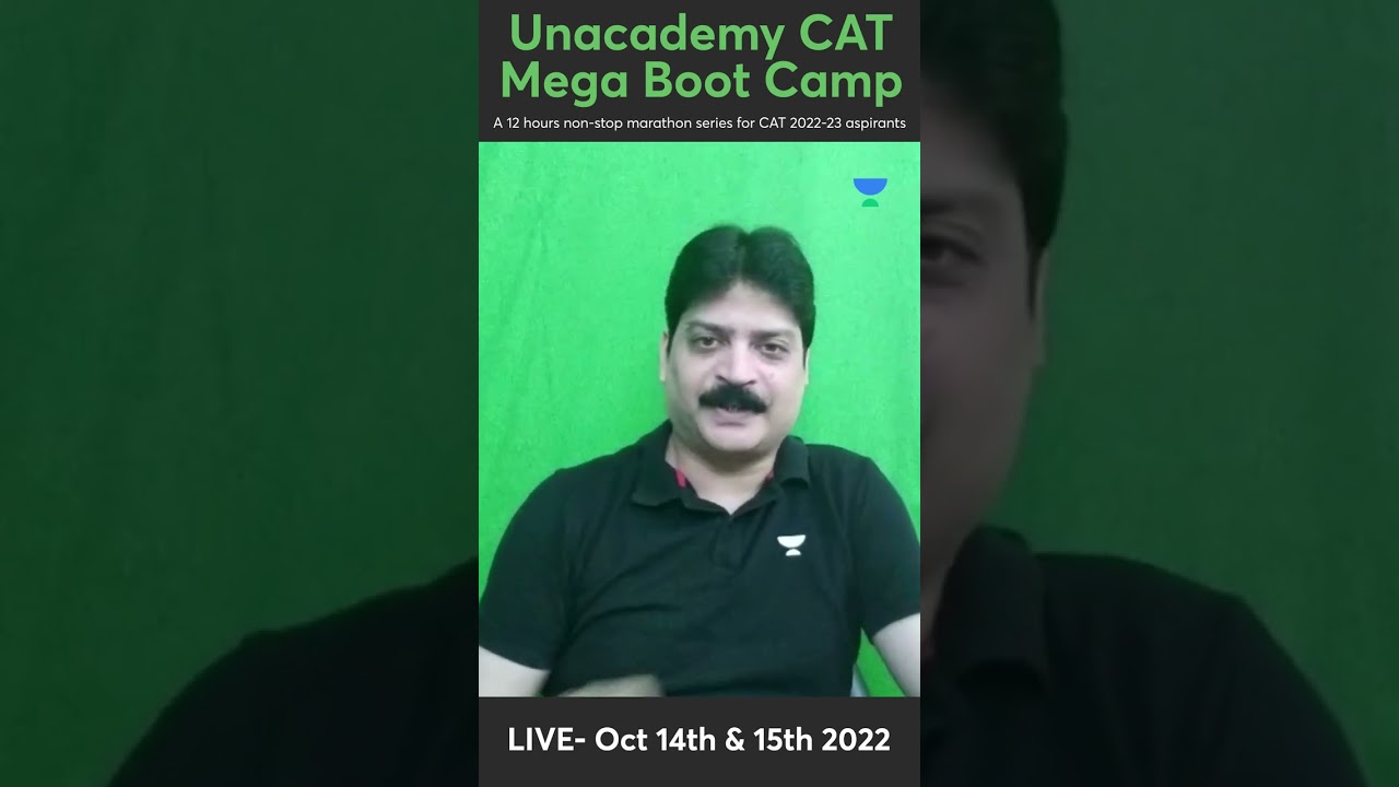 Unacademy CAT Mega Boot Camp | 14th and 15th October