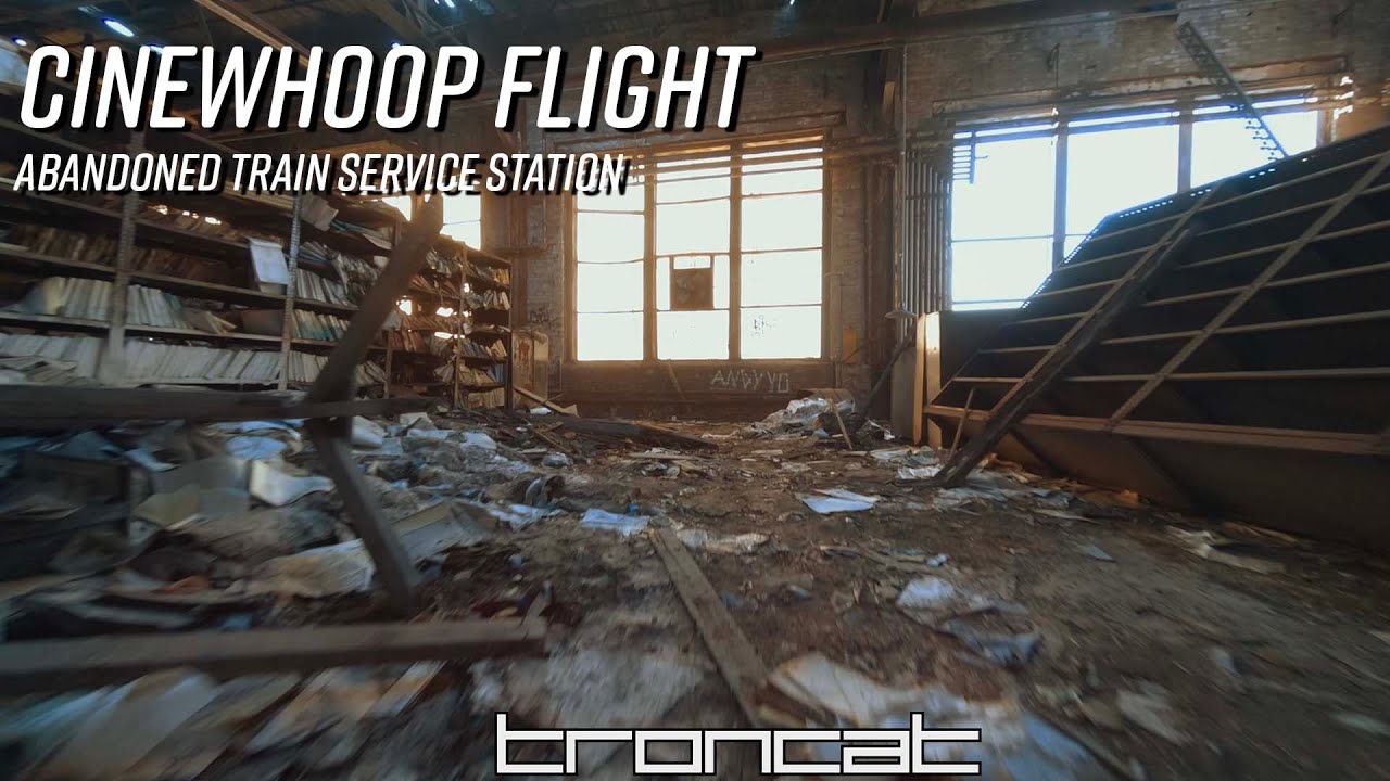 Abandoned Train Service Station Cinewhoop Flight