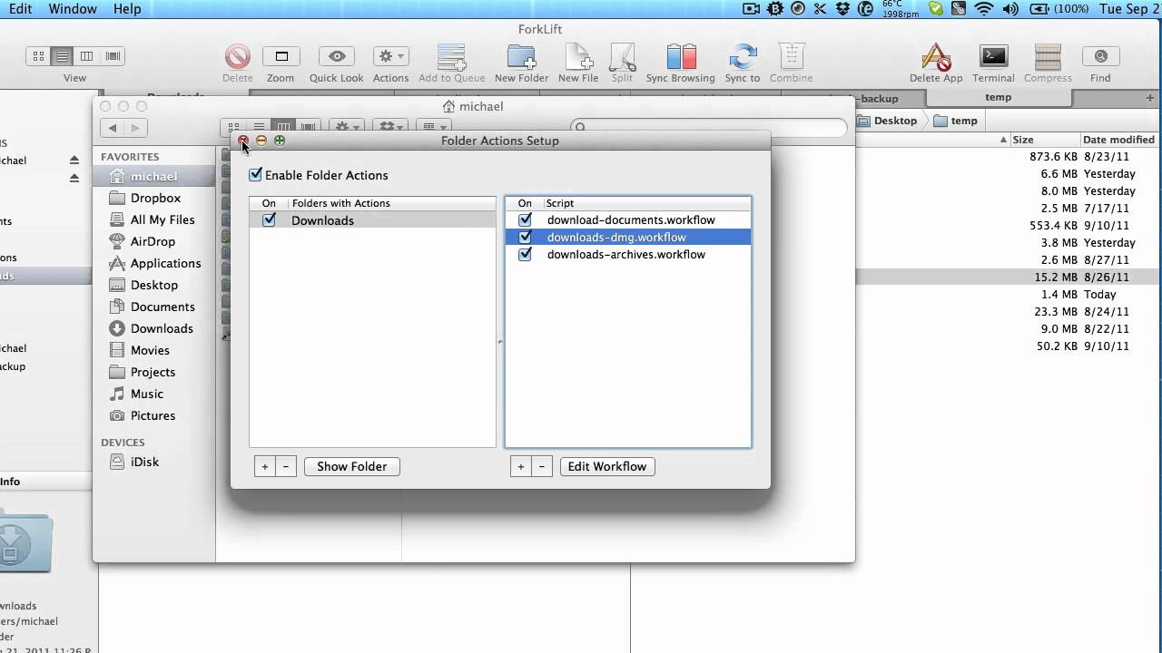 Automatically clean up your downloads folder