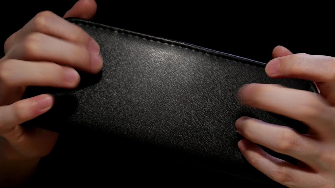 ASMR Fast Aggressive Leather Tapping No Talking