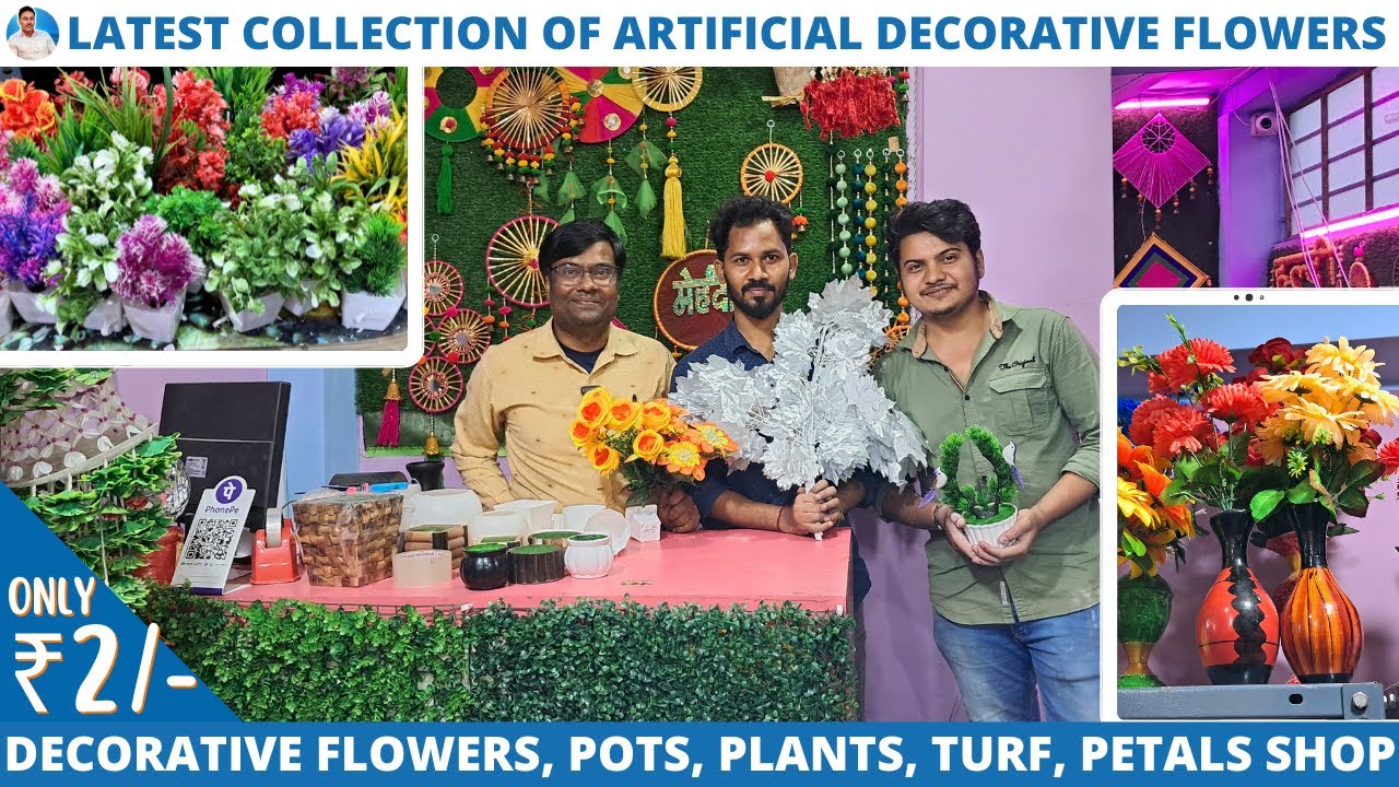 Artificial Flowers ka Latest Collection 2024 | Flower Pots, Plants Wholesaler
