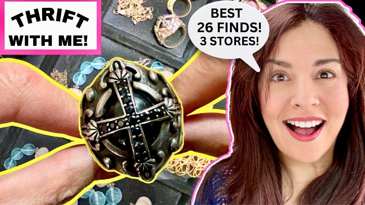 Thrift With Me! HOW TO Find The Best Vintage Jewelry At Church Thrift Stores!