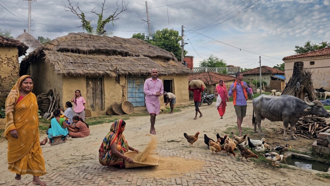 Traditional Homes & Everyday Struggles Lifestyle in Indian Village
