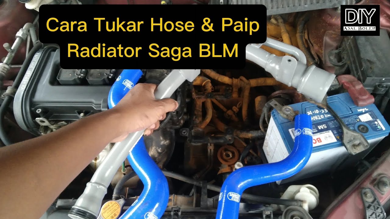 Cara tukar hose dan paip saga BLM | Jimat DIY kereta Proton