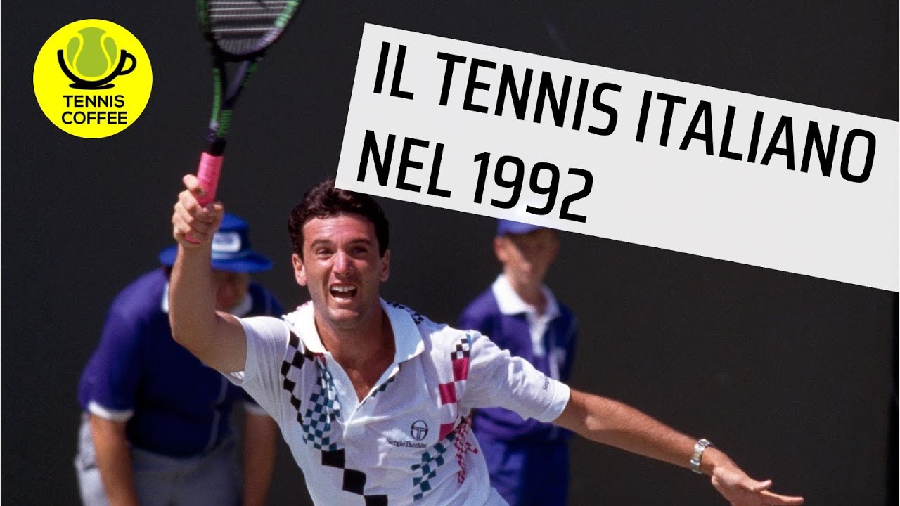 TENNIS ITALIANO ❤️ nel 1992 ⏰ Omar Camporese era il nostro numero 1, Edberg e Seles nel mondo