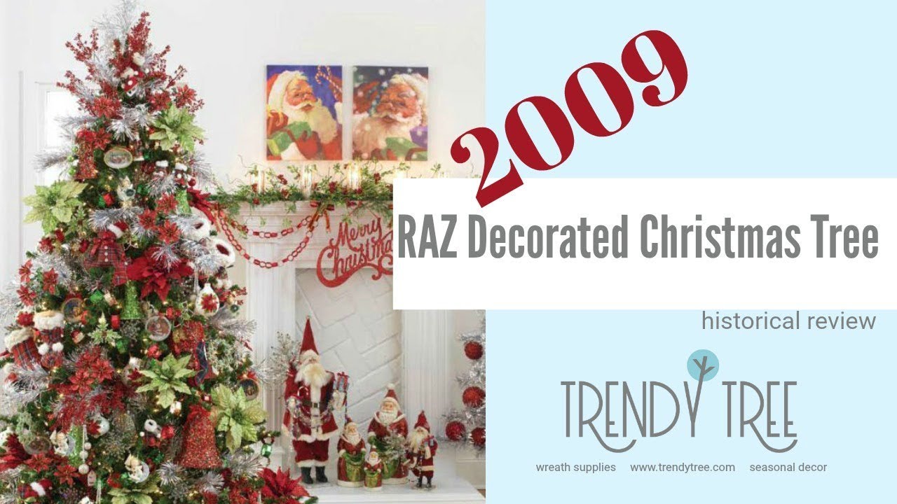 2009 RAZ Decorated Christmas Trees Review by Trendy Tree