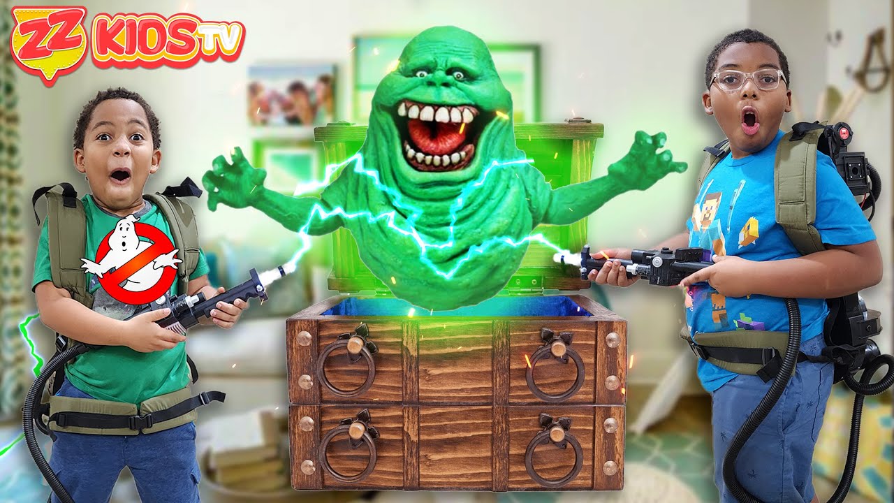 Our House Is Haunted By GHOSTBUSTERS Old Treasure Chest! Part 1