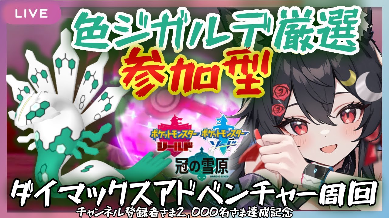 【ジガルデ色厳選】参加型ダイマックスアドベンチャー周回【ポケモン剣盾】