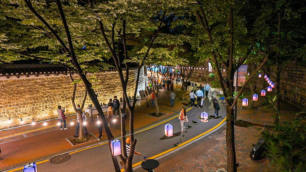 Jeongdong Culture Night Walk and Deoksugung Palace | Seoul Travel 4K HDR