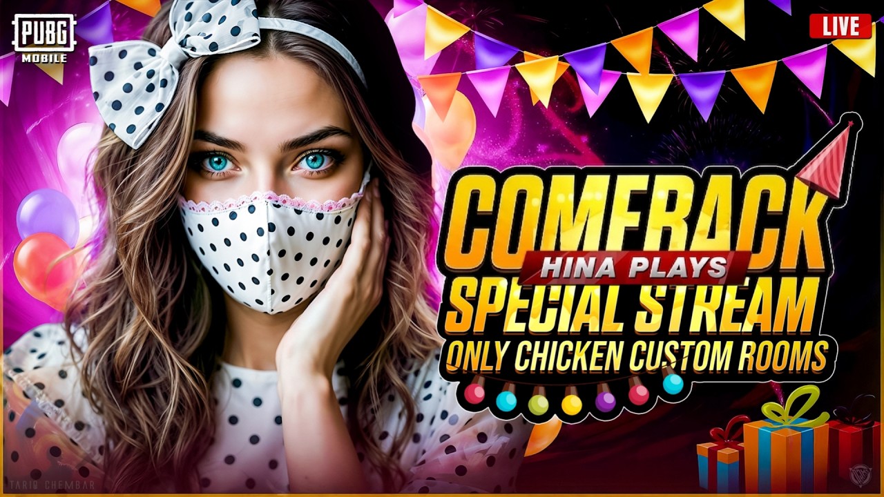 PUBG Mobile Live | 720 & 360 UC and Cash Custom Rooms | Pubg Custom Rooms | Hina Plays is Live