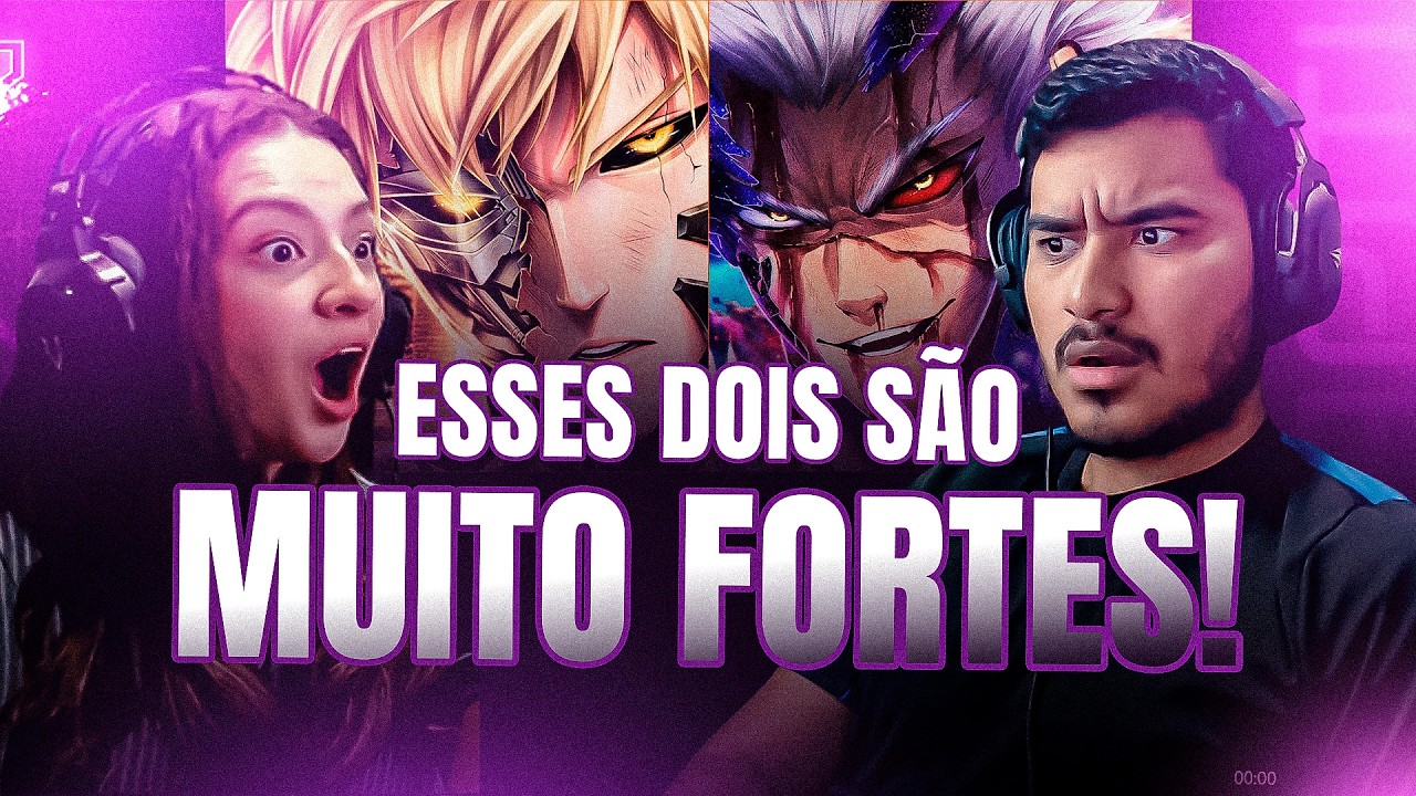 2 EM 1 (One Punch Man) | Garou - Um Monstro | Okabe & Incineração | Genos Shiny