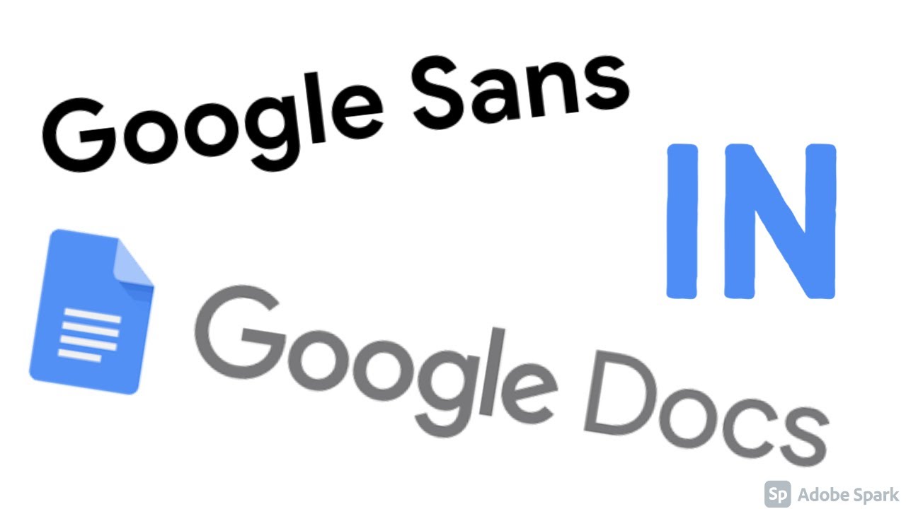 Google Sans in Google Docs